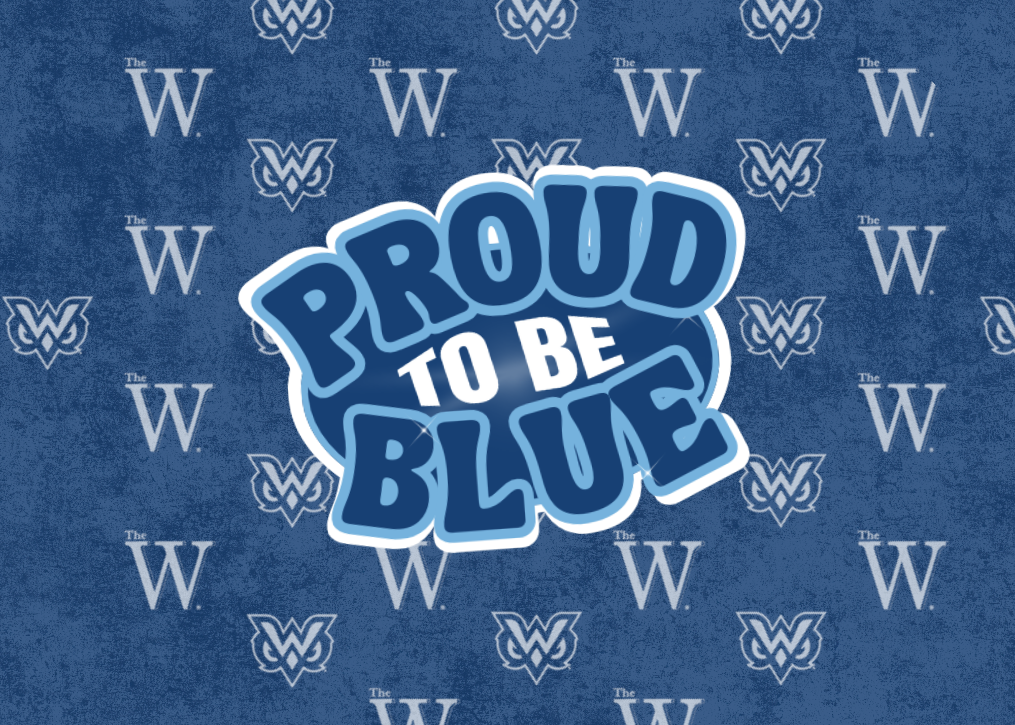 Proud to Be Blue logo on MUW Owls bandana